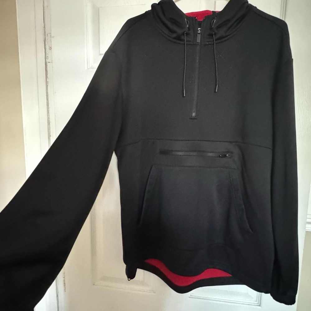 Black Zip-Up Men's Sweater